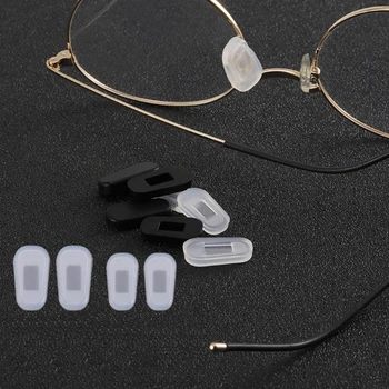 10 Parov Push-v Eyeglass Nos Blazinice Mehki Silikonski Zračne Blazine Očala Zamenjava Nosepad Anti-Slip Nos Most Blazine, Kit