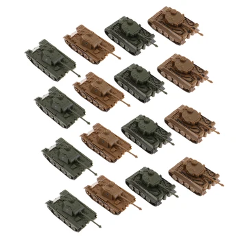 16X Zbirateljske 1/144 Otroci Igrače nemški VI Ausf E Tiger I+V Tank Panther Modele Igrač