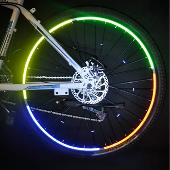1cmx8m Kolesarske nalepke kolesarske opreme Noč Odsevni trak kolo nalepke Gorsko kolo varnost opozorilo nalepke na noč