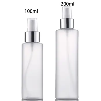 1Pc100/200 ml ponovno napolniti Prazne Plastične Spray Steklenico Piling, Motnega, Fine Megle Parfum Aluminija Razpršilo Kozmetični Prenosne Posode