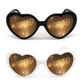 2 Barva Srce Učinek Difrakcijske Očala Breskev Srce Posebne Učinke Očala Glasbeni Festival Srce Difrakcijske Očala Y1AC