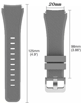 20 mm watch trak Za Huami Amazfit GTR 42/Bip U/S silikonsko zapestnico Amazfit GTS/2/2e Hitro montažo Zamenjava zapestnice