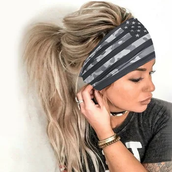 2020 Cvjetnim Tiskanja Turban Vozel Headwrap Šport Elastična Joga Hairband Moda Bombažne Tkanine, Široko Glavo za Ženske Lase