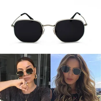 2020 Vintage sončna Očala Moški Ženske Kvadratnih Kovinski Okvir sončna Očala Ženski Poletje Slog, Odtenki Parcelo sunglass UV400 okulary