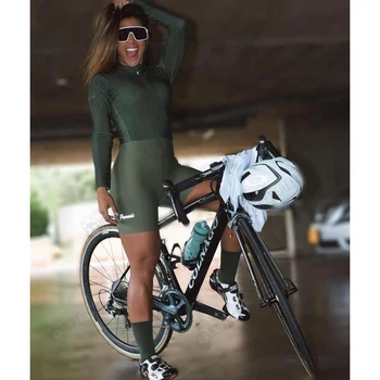 2021 Frenesi Triatlon Jersey Prostem Šport Kolesarjenje Šport Enem Kosu Jumpsuit Shirt Obleko Ženske Macaquinho Ciclismo Feminino