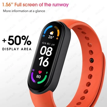 2021 M6 Pametno Gledati Moški Ženske Smartwatch Srčni utrip Kalorij Fitnes Sledenje Športna Zapestnica Za Apple Xiaomi Android Ure