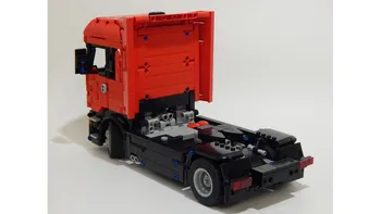 2021 NOVE Tehnologije gradnik majhnih delcev MOC priročnik Scania truck glavo sestavljeni toy model statičnega fant darilo za rojstni dan