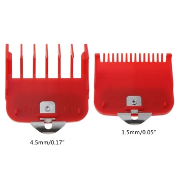 2pcs 1,5 mm 4,5 mm Berber Shop Styling Guide Glavnik Nastavite Hair Trimmer za Prilogo, Frizer Clipper Rezanje Omejitev Glavniki