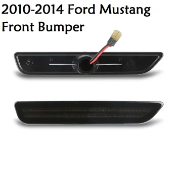 2Pcs Amber LED Sprednji Odbijač Strani Marker Fender Repetitorja Luč Za Ford Mustang 2010 2011 2012 2013