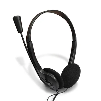 3,5 mm Žične Stereo Headworn Slušalke šumov Slušalke Z Mini Mic Nastavljiv naglavni Trak Za Računalnik Prenosni računalnik Desktop