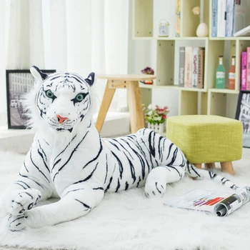 30-90 cm Veren Tiger Plišastih Igrač Mehko Polnjene Živali Simulacije White Tiger Lutka Blazino Plišastih Otroci otroški Rojstni dan Darila