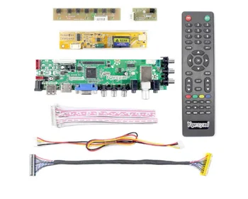 3663 Digitalni Signal DVB-C, DVB-T2 DVB-T komplet za LTN154AT07 LTN154AT07-H01 LTN154AT07-002 LCD TV Krmilnik Odbor LUA63A82