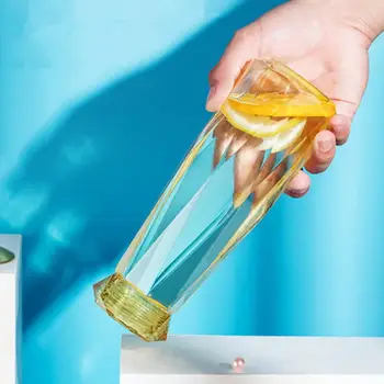 420ML Rhombus Steklenico Vode Prenosni Kozarec Sadnega Soka Pitje Skodelice Diamond Vode grelnik vode za Športe na Prostem Potovanja