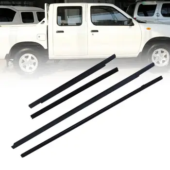 4Pcs Zunanjo okensko Steklo Pečat Pasu Gume Weatherstrip Oblikovanje Trim za Nissan D22