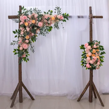 50 cm poroko cvet steno vrstico fotografije prikaz ponudbe svile potonike dvignila umetno cvet vrstici, dekor poroko železa arch ozadje