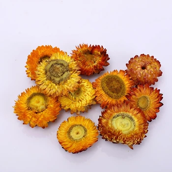 50PCS Okrasna Marjetica Posušene Naravno Sončnično Suhe Slame Chrysanthemum Glave DIY Dekor Doma svate, Dekoracijo Poroke