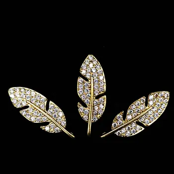 5pcs/veliko Listov obliko, diamant, cirkon Čare Nosorogovo Kovinski gumb za Lase DIY Nakit, Poročni Dodatki Okrasne Zaponke