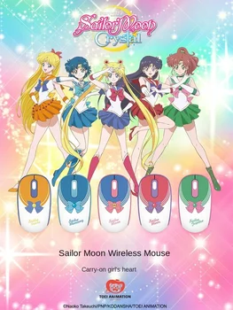 Akko Smart1 AG325 Sailor Moon Brezžično Miško Pisarna Poslovni Prenosni Računalnik Miške