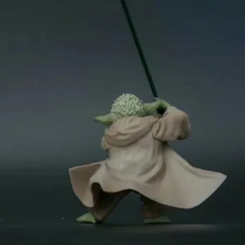 Anime Star Dojenček Yodaing PVC Vojne Dejanje Slika Srčkan Yoda Z Mečem Model Igrače Tujec Slika Igrače Otroci Darila