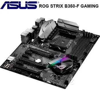 Asus ROG STRIX B350-F GAMING Motherbaord Vtičnico AM4 DDR4 64GB PCI-E 3.0 Original Namizje Asus B350 Mainbaord CPU AMD B350 AM4