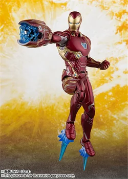 Bandai SHF 1/12 Avengers Endgame Iron Man MK50 Nano Orožje Ukrep Slika Odraslih Model Lutka Dekoracijo Igrača za Otroke, Darilo za Rojstni dan