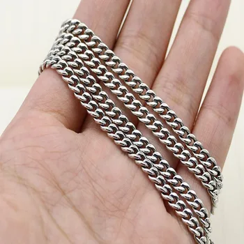 BOCAI podkrepljena S925 sterling silver fashion dolg pulover verige clavicle verige bič verige 4 MM ogrlica za moške in ženske
