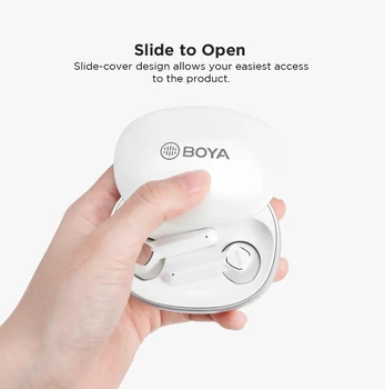 BOYA S-AP100 Bluetooth Slušalke Binaural Nevidno Enem Ušesu, V-uho za iPhone Xiaomi Android Pametni Telefon Univerzalno Slušalke