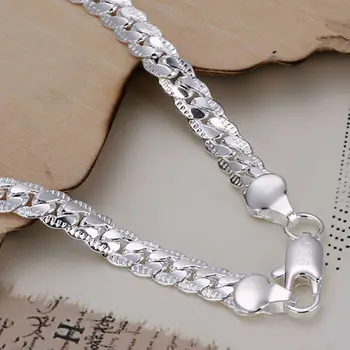 Božično darilo Nove silver plated Modni Nakit 5M vstran zapestnice&bangle,trgovina na Debelo nakit SMTH199