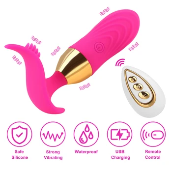 Brezžični Daljinski Nosljivi Dildo, Vibrator 10 Hitrost G Spot Vibrator Vaginalne Zaostritev Uresničevanje Stimulacijo Ščegetavčka