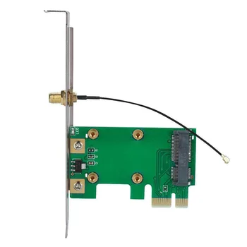 Brezžični WiFi Converter MiniPCI-E PCI-E Zamenjavo Strokovne Antena Omrežna kartica Sim Pribor, Namizni RAČUNALNIK Dodate Na
