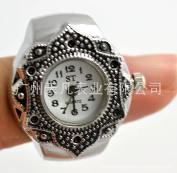 Chao Ms. Mini Watch Moda Quartz Uro Vzdušje Cvet Prst Gledajo Obroč Watch