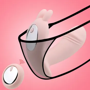 Daljinski Nadzor Zajec Nosljivi Hlačke Vibrator Vagine, Klitoris Stimulacije Nepremočljiva Klitoris Dildo Sex Igrače za Žensko Masturbator