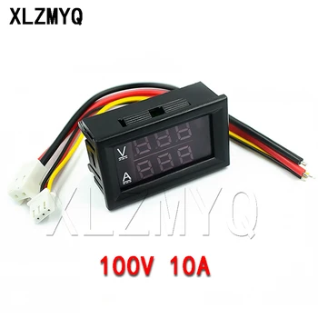 DC 0-100V 10A LED Digitalni Voltmeter Ampermeter Dual Display Napetost Detektor Tekoči Meter Plošča Amp Volt Merilnik 0.56