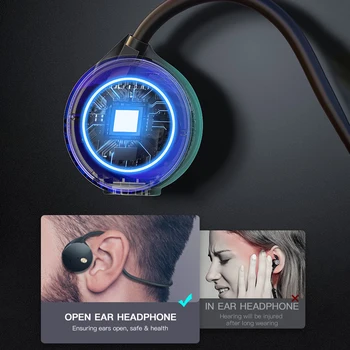 Ddj R18 Res Kostne Prevodnosti Slušalke Brezžične Bluetooth Slušalke Športne Vodotesne Slušalke šumov z Mikrofonom