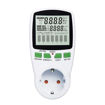 Digital Energy Meter električna Napetost, Moč Moč Merjenje Vtičnico Analyzer LCD Merjenje Pregled Orodja