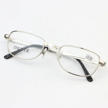 DRDAR kvadratne oblike kovinske Moških Branje ogledalo 135 lahko zložite Žensk Branje Presbyopia Daljnovidnost očala Anti-utrujenost Očala