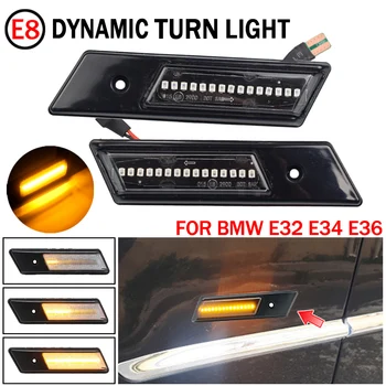 Dynamic LED Blinker Strani Oznako Vključite Opozorilne Luči luči Za BMW E32 E34 E36 1990-1996 3 5 7 Series