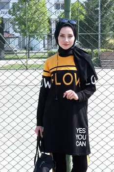 E2004 Islamske Športna oblačila za Ženske Športne Binarni bo Ustrezala Trenirko Nastavite Muslimanske Ženske Obleka Komplet Športnih Obleko, Hidžab Šport Obleko, Hidžab