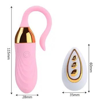 Erotično Kavljem Rep Vibratorji za Ženske Vaginalne Žogo Klitoris Stimulator Dildos Analni Čep Massager Brezžični Sex Igrače za Odrasle Izdelki