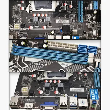 H61 LGA 1155 matična plošča DDR3 Dual Channels Pomnilnik 16G Za LGA1155 (Intel Core I3 I5, I7 CPU Xeon Računalnik Mainboard Placa mae