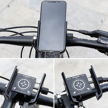 HSSEE 2021 Izposoja odebeljeno držalo aluminij zlitine 360°vrtljivo kolo nosilec za telefon, cestno kolo MTB motorno kolo nosilec za telefon