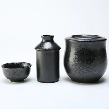 Integrirana Keramika Hip Bučko Prenosni Ročno Toplo Hip Bučko Gospodinjski Japonski Slog Bouteille Verre Kuhinjske Potrebščine EF50HF