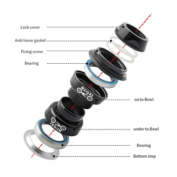 Izposoja Retro Slušalke za 22,2 mm 1 cm Fixed Gear Dirke Kolo Slušalke Nosijo določeno Orodje Cestno Kolo Aluminijeve Zlitine Slušalke