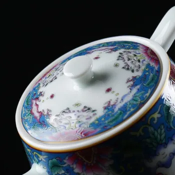 Jingdezhen pastelnih keramike čajniki ročno nastavite Čaj Gospodinjski filter Porcelana čaj pot lepote grelnik vode Kravato Guanyin teaware 210ml