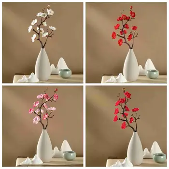 Kitajski Slog Slive Imitacije Cvetje Zunanjo Trgovino, Zunanjo Trgovino, Češnjev Cvet Dom Dekoracija Poroka Umetne Rože