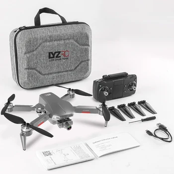 L106 Pro GPS RC Brnenje S 4K HD Dual Camera 5G WiFi FPV Strokovno Quadcopter Dva-Anixs Gimbal Zložljive RC Helikopter Igrače