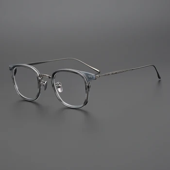 Lahki Letnik Acetat Očal Okvir Moških Recept Kratkovidnost Optični Titana Očala Ženske Luksuzne Blagovne Znamke Kvadratnih Očala