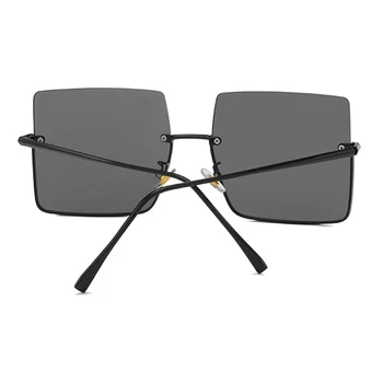 LeonLion Prevelik Rimless Sončna Očala Ženske 2021 Luksuzni Kvadratnih Očala Ženske/Moški Retro Očala Ženske Kovinski Gafas De Sol Mujer