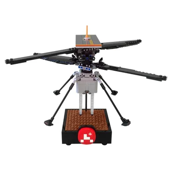 Mars helikopter gradniki MOC-51015 Mars rover Modela Letala Opeke konstruktor igrače za otroke darila