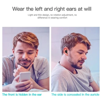 Mini Brezžična Bluetooth 5.0 Slušalke v Uho Šport z Mikrofonom za Prostoročno Slušalko Čepkov Za Samsung Huawei Vse Telefonske Slušalke
